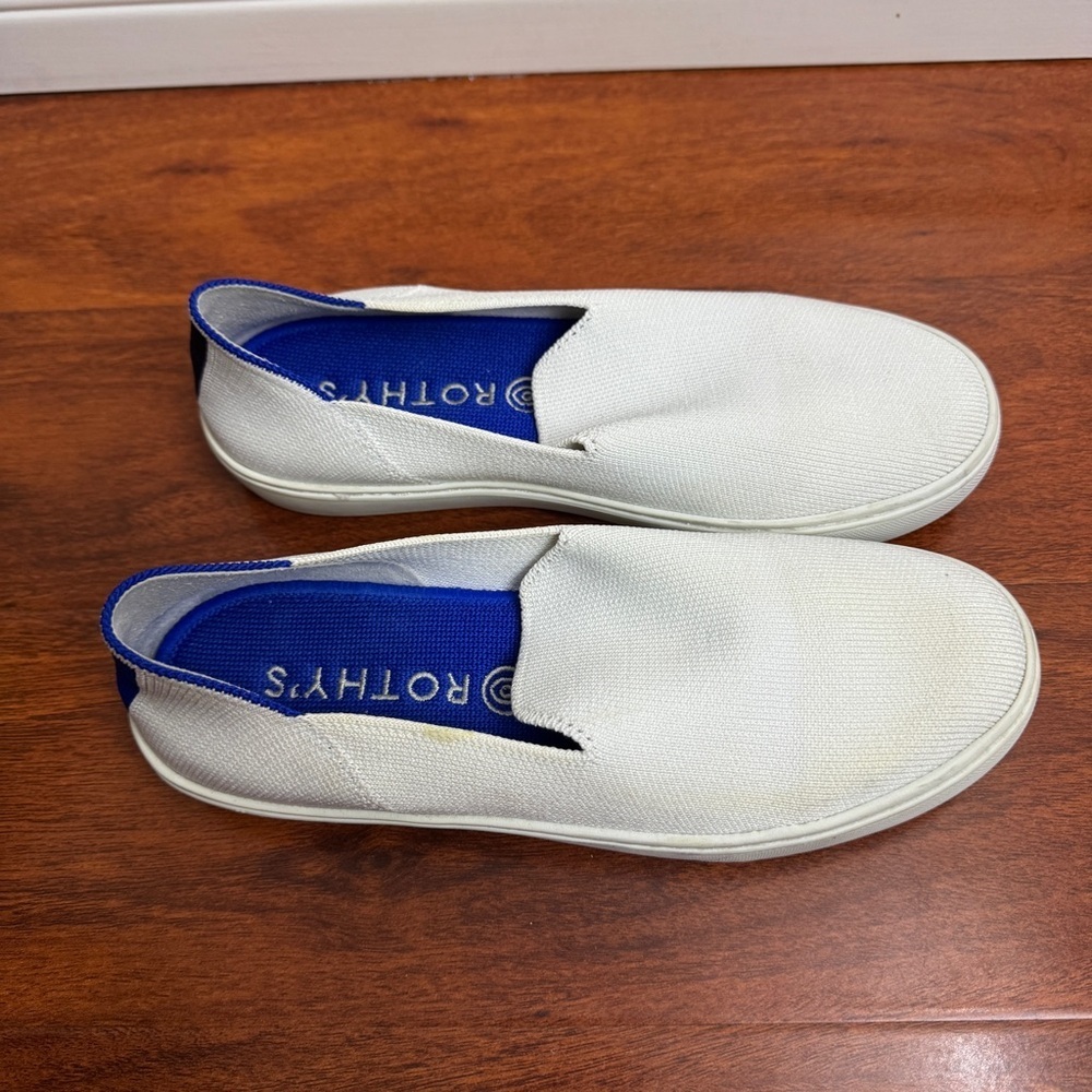 Rothy Slip On Shoes White Size 7 - Picture 4 of 8